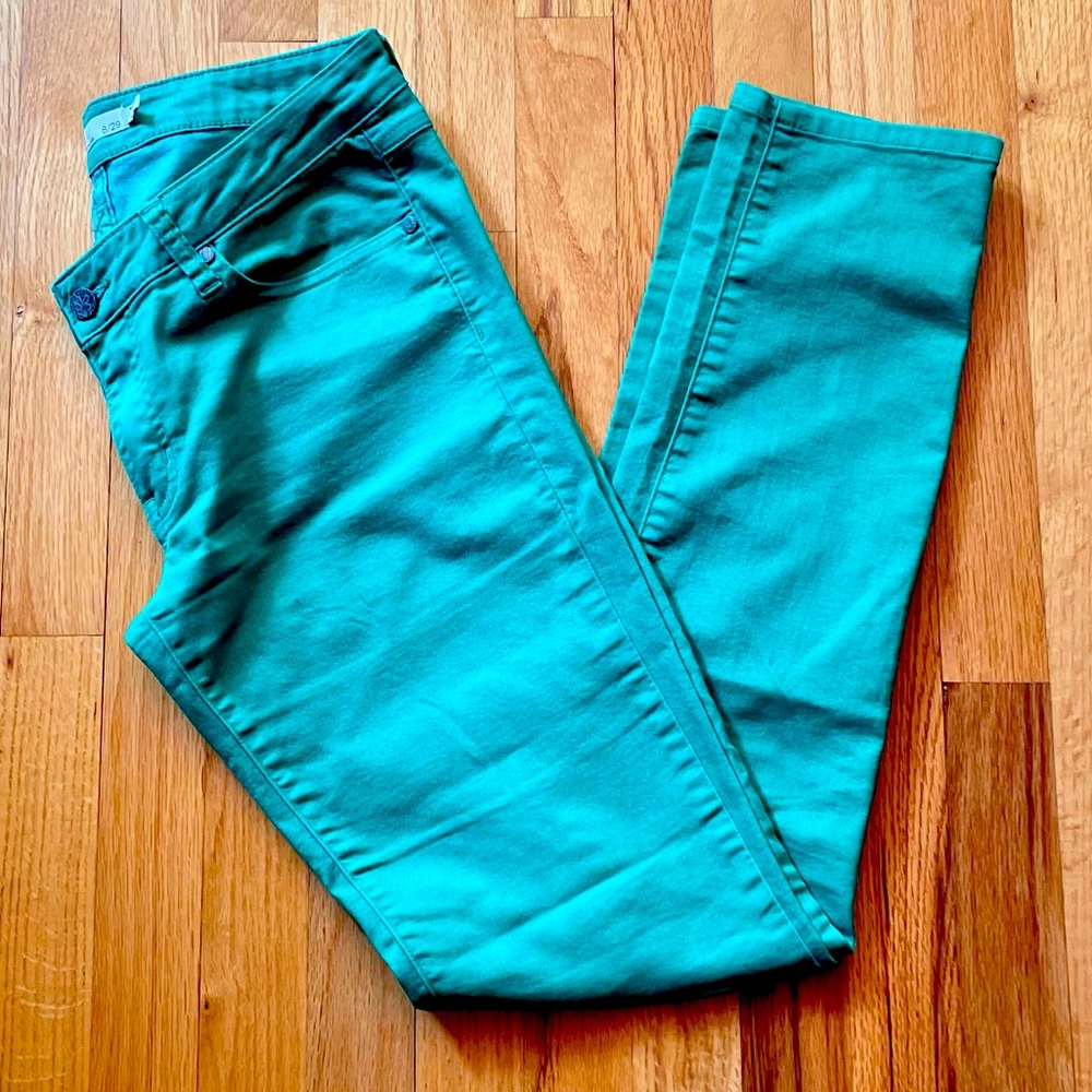 Prana Green Patterned Kara Jeans